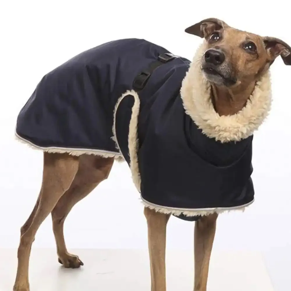 Яке за кучета с руното облицовка Whippet Greyhound Зимни Топли Дрехи за кучета. Водоустойчив Дебело Яке за кучета Дрехи Многоцветен костюм