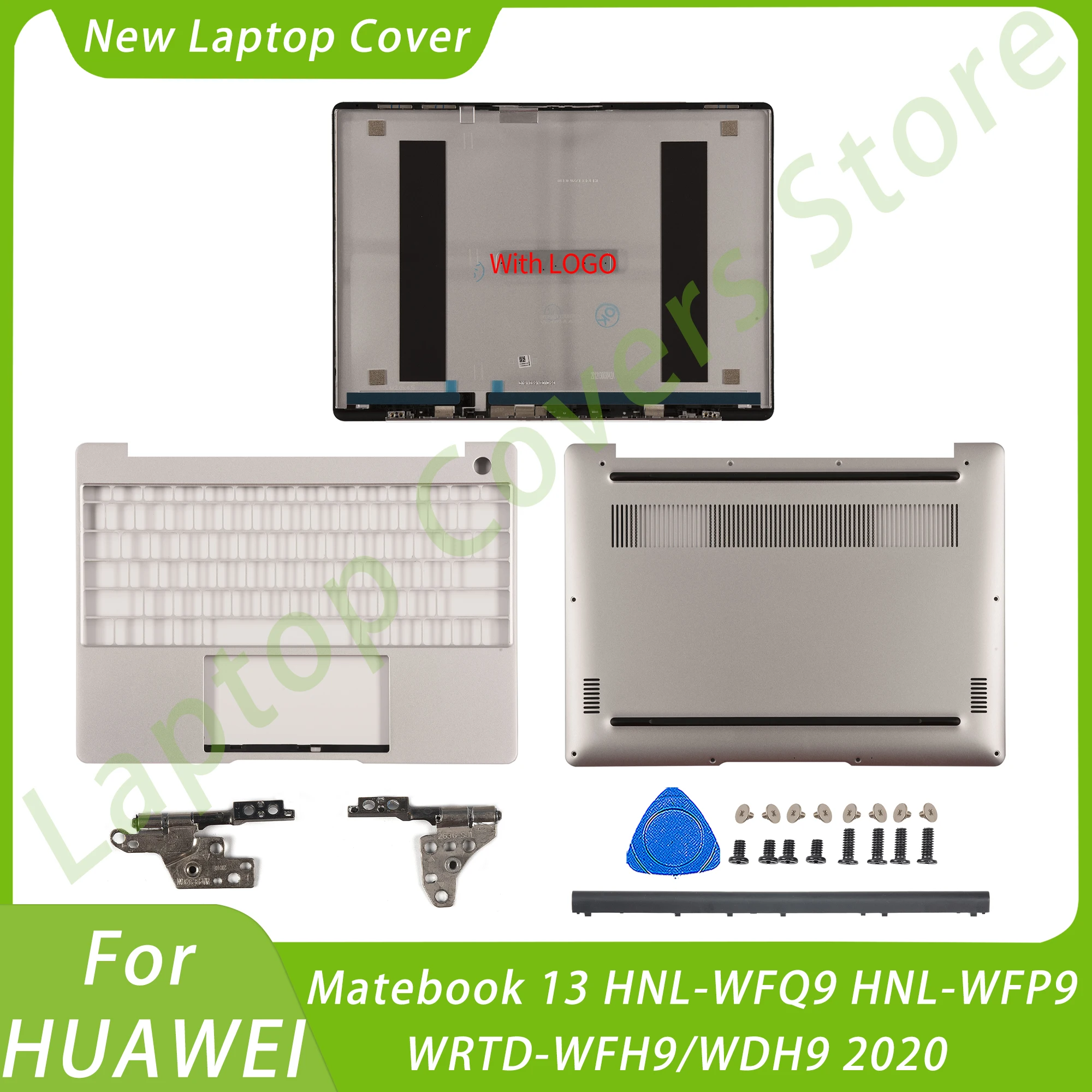 Нови Калъфи За лаптопи HUAWEI Matebook 13 HNL-WFQ9 HNL-WFP9 WRTD-WFH9/WDH9 2020 Задната част на капака на LCD дисплея, Поставка За Ръце, Долните Панти, Подмяна на Горната