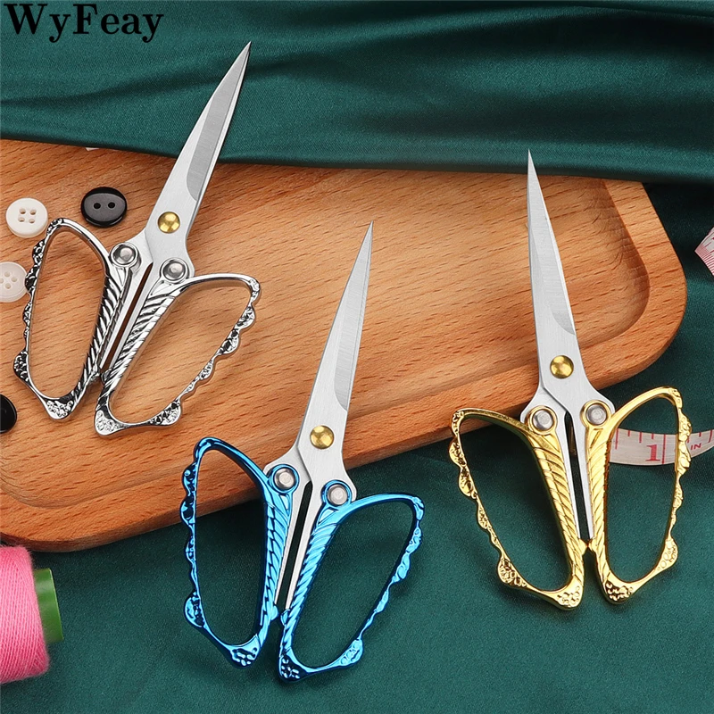 Реколта ножици за бродерия на кръстат бод в ретро стил от неръждаема стомана, машина за платове, конци за бродерия, аксесоари за шиене, консумативи