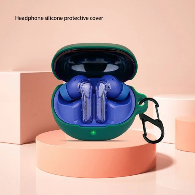 Силиконов защитен калъф за SoundPEATS, прозрачен капак за слушалки, защитна кутия за зареждане - Калъф за SoundPEATS, прозрачен силикон