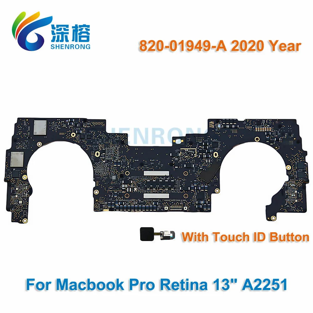 Дънна платка A2251 с Touch ID 2020 за Macbook Pro Retina 13 