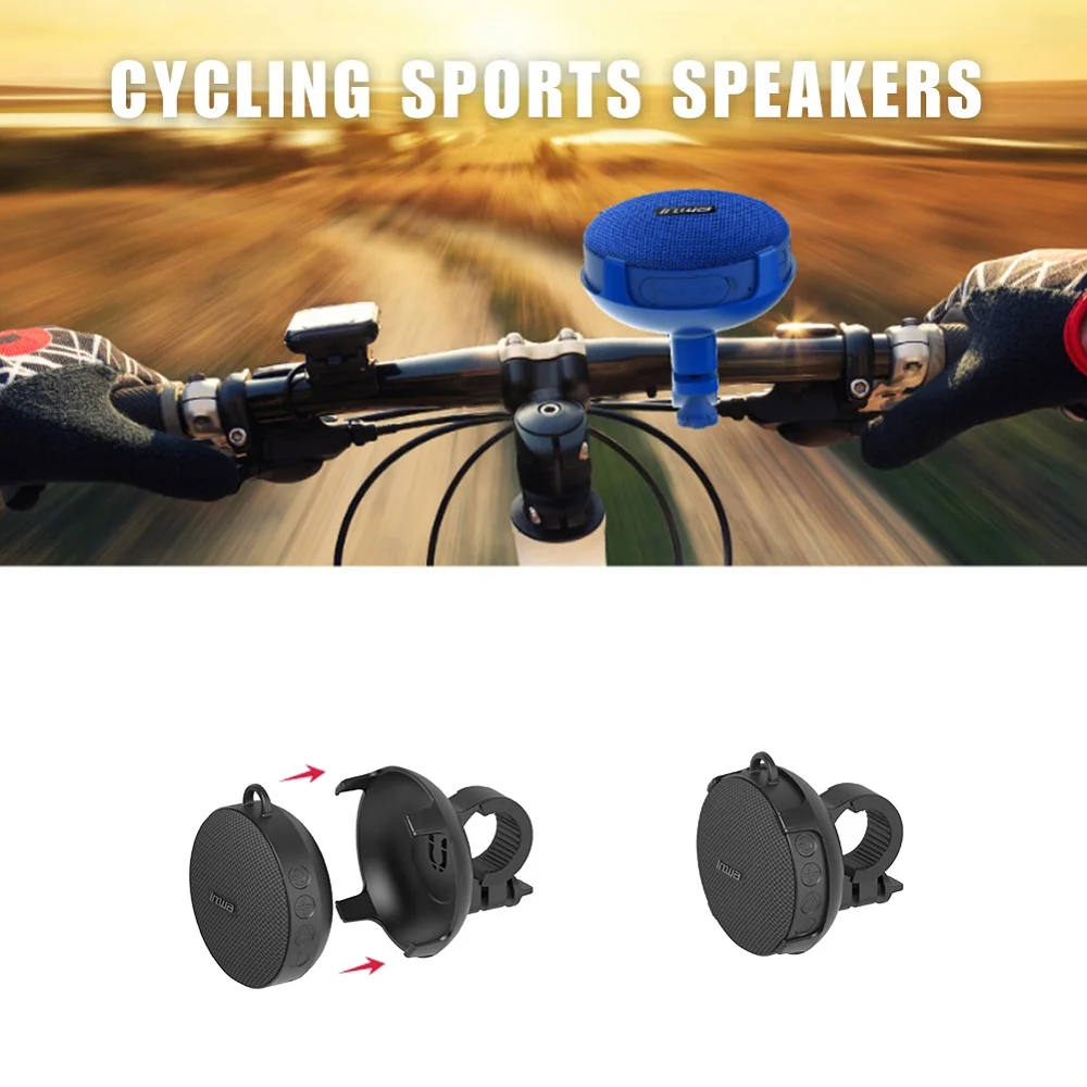 INWA MZ-360 Безжични Bluetooth-портативна колона за велосипед TF USB IPX7, водоустойчив и защитен от падане, за аудио част на музика на открито, на планина за велосипед
