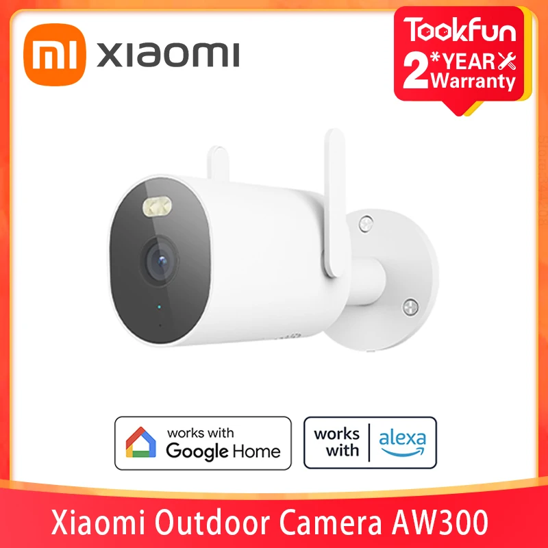 Глобалната версия на Xiaomi Outdoor Camera AW300 Пълноцветно Нощно виждане 2K Full-HD Voice Домофонна система В реално Време Със Звукова и визуална предупреждение