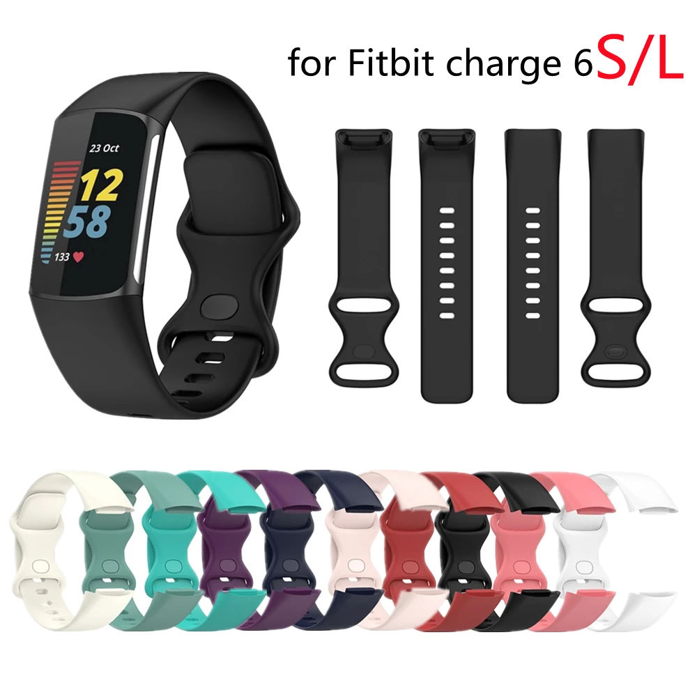 Силиконов Ремък За Смарт часа Fitbit Charge 6 5 Преносимото Спортен Гривна На Китката За Колан Fitbit Charge6 5 Correa